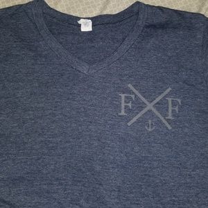 Flag nor Fail v neck tee